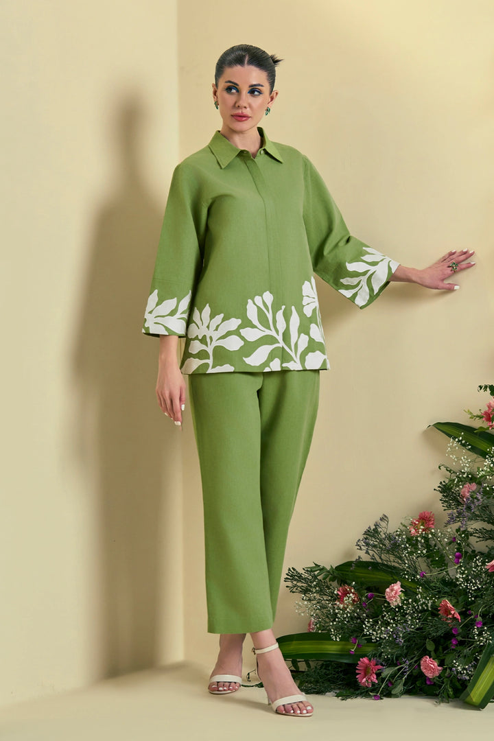 Origani Green Reva Co-Ord Set