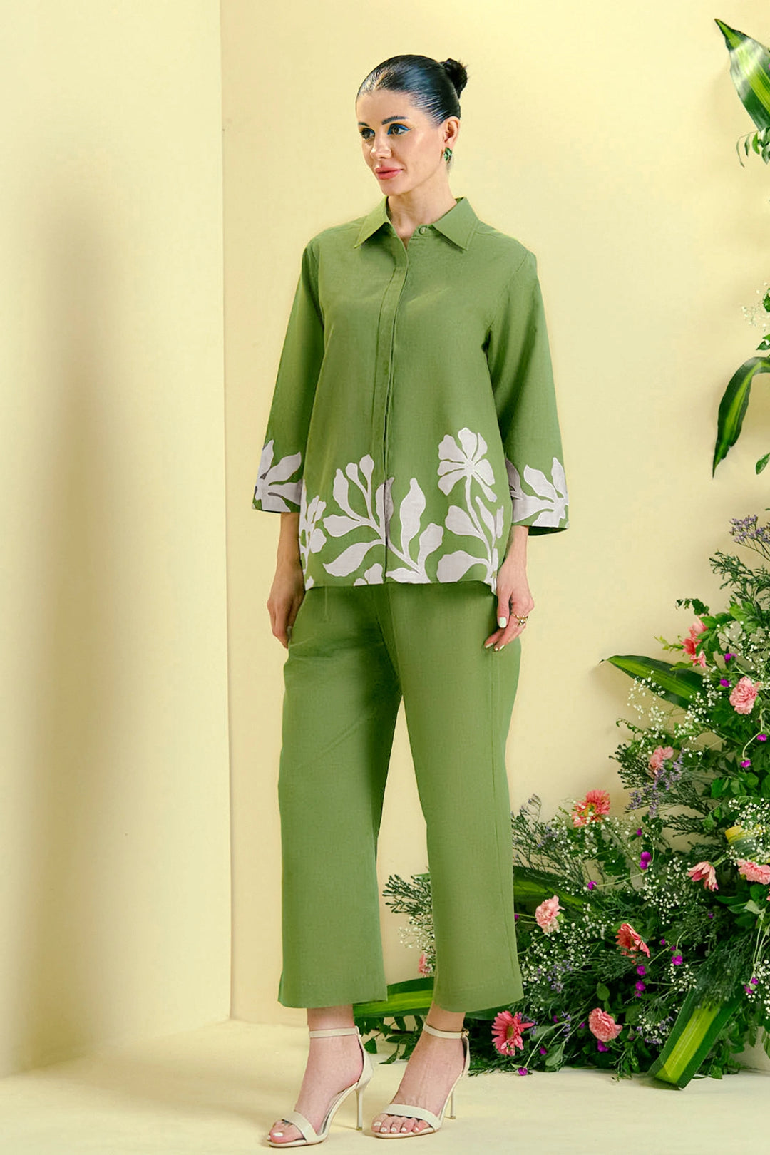 Origani Green Reva Co-Ord Set