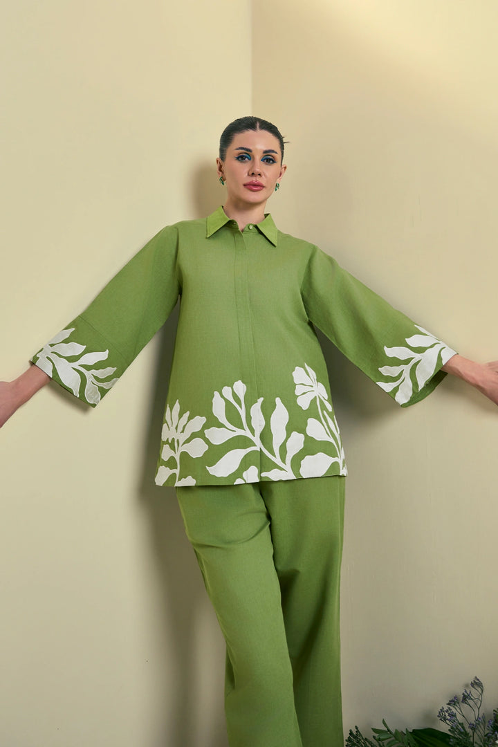 Origani Green Reva Co-Ord Set