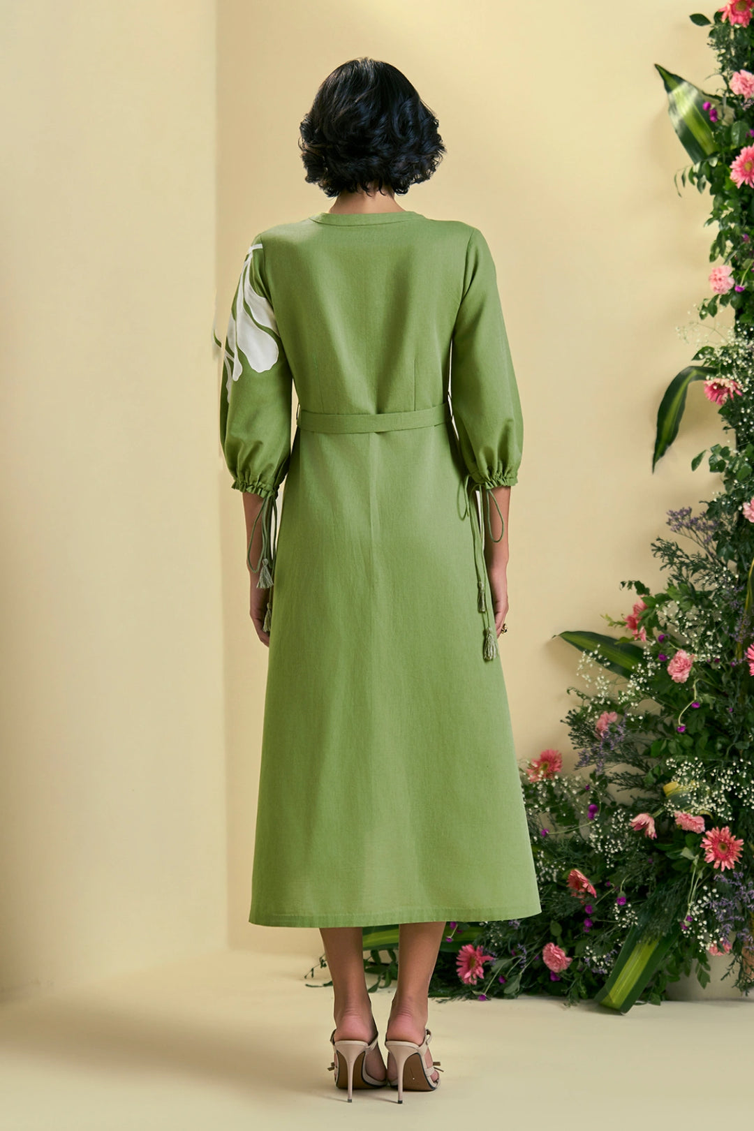 Origani Green Iris Dress