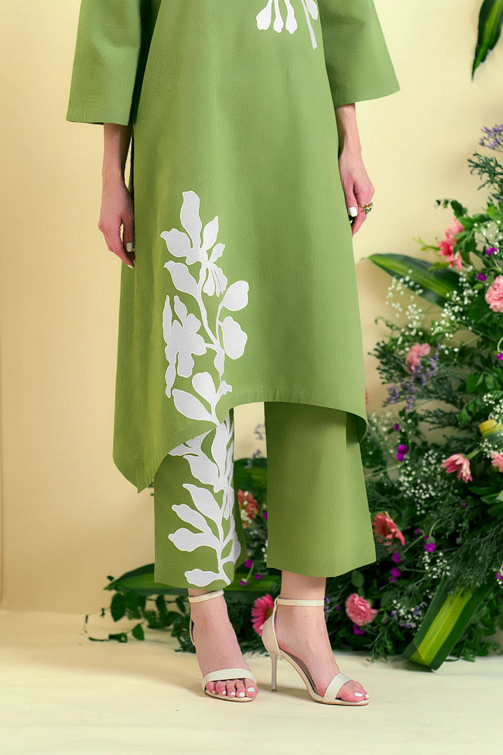 Origani Green Willow Kurta Set