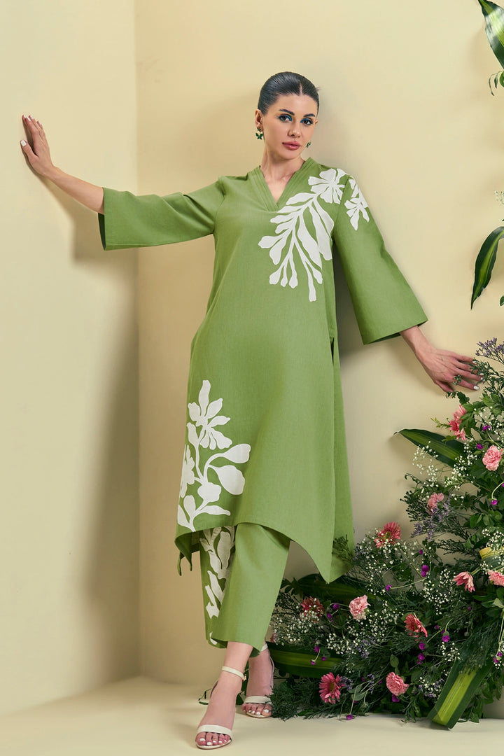 Origani Green Willow Kurta Set