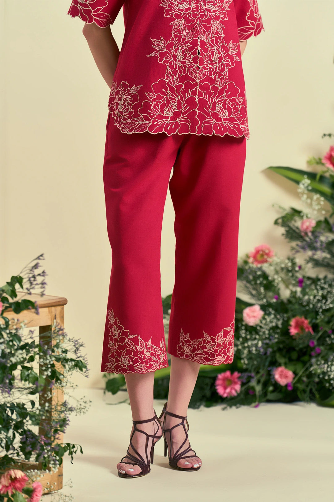Origani Red Amara Co-Ord Set