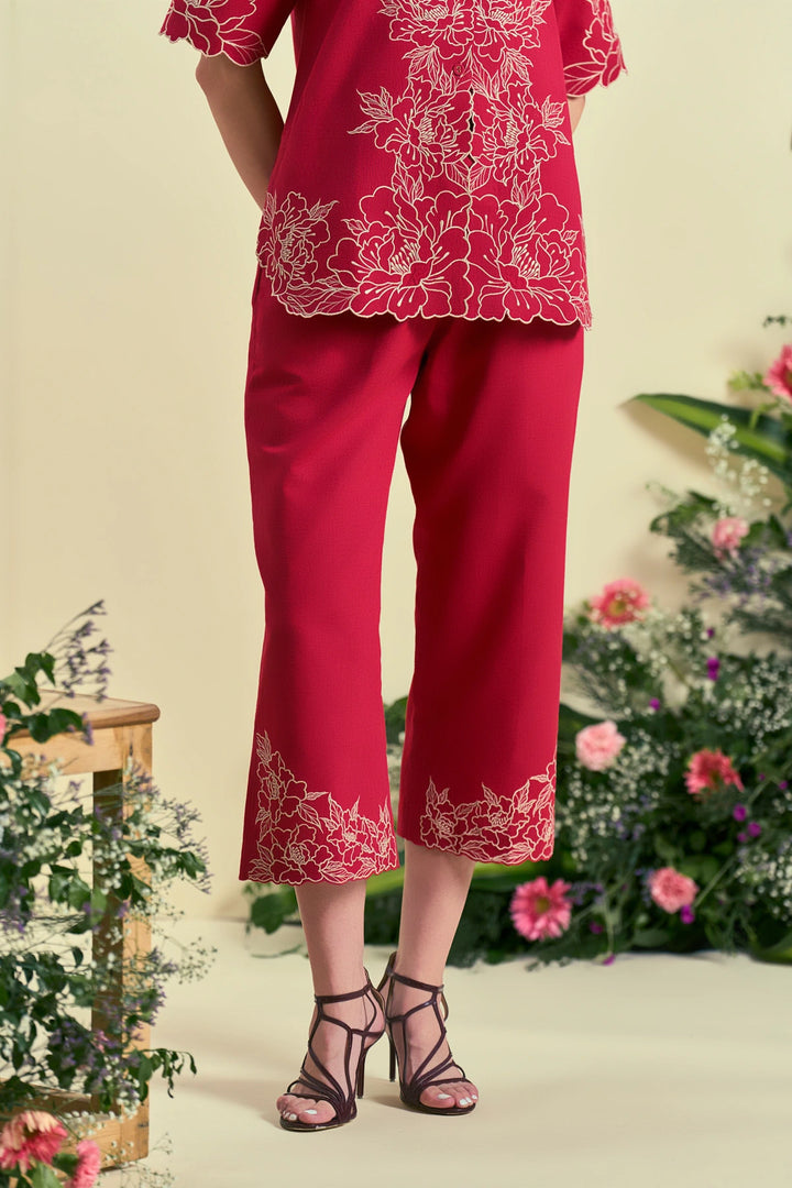 Origani Red Amara Co-Ord Set