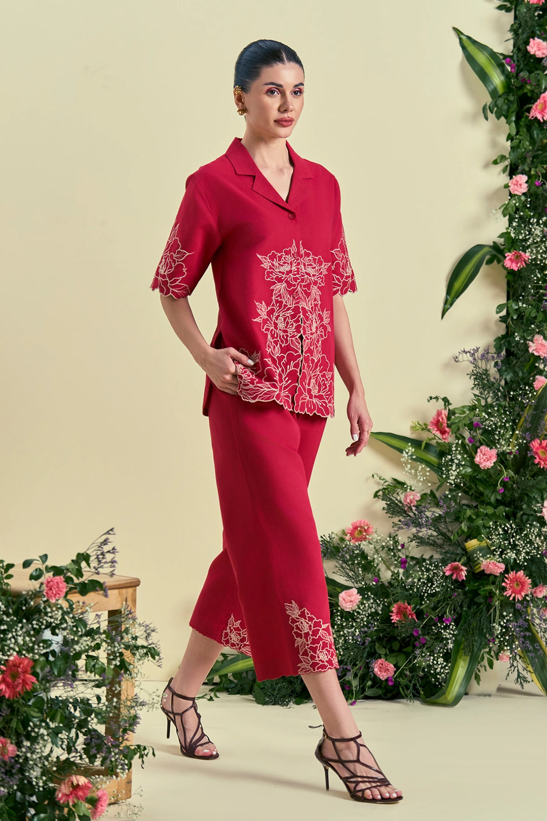 Origani Red Amara Pant