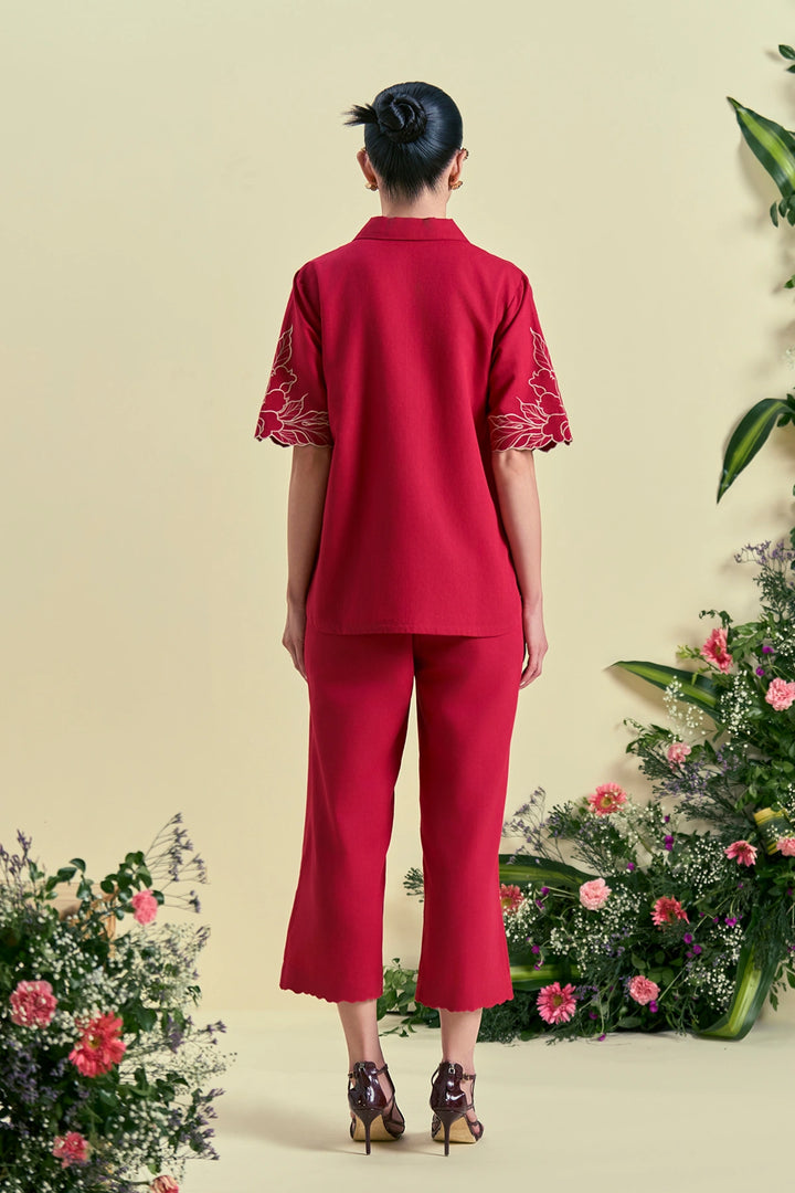 Origani Red Amara Shirt