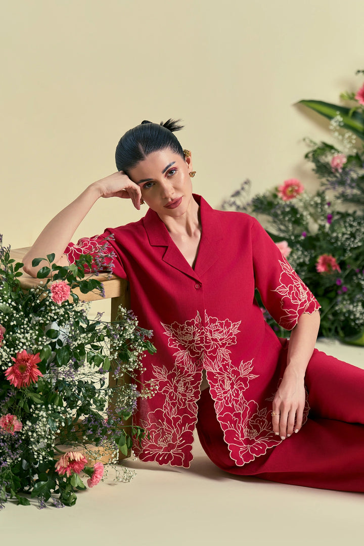 Origani Red Amara Shirt