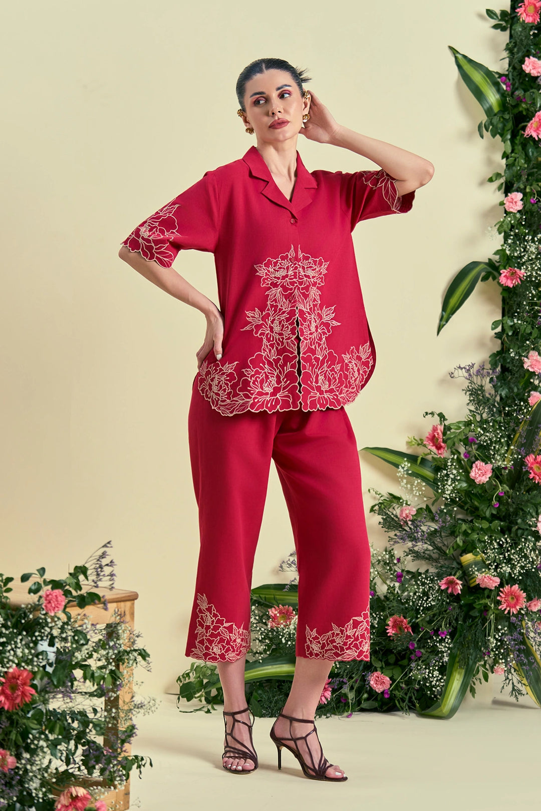 Origani Red Amara Shirt