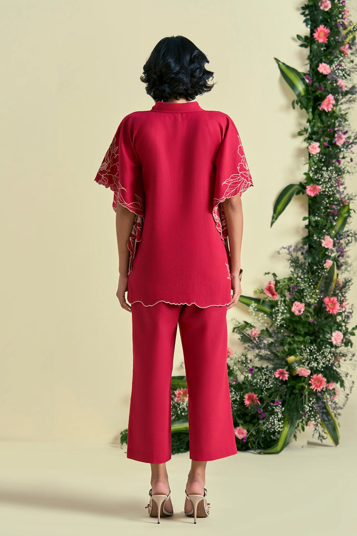Origani Red Jardin Pant