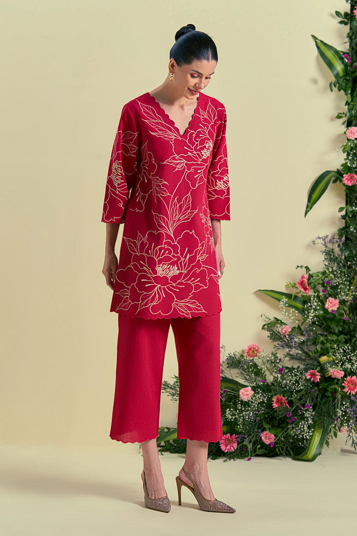 Origani Red Nira Tunic