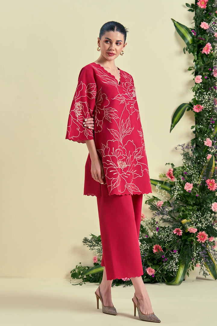 Origani Red Nira Tunic