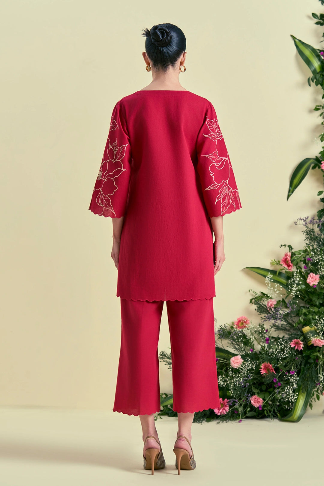 Origani Red Nira Tunic