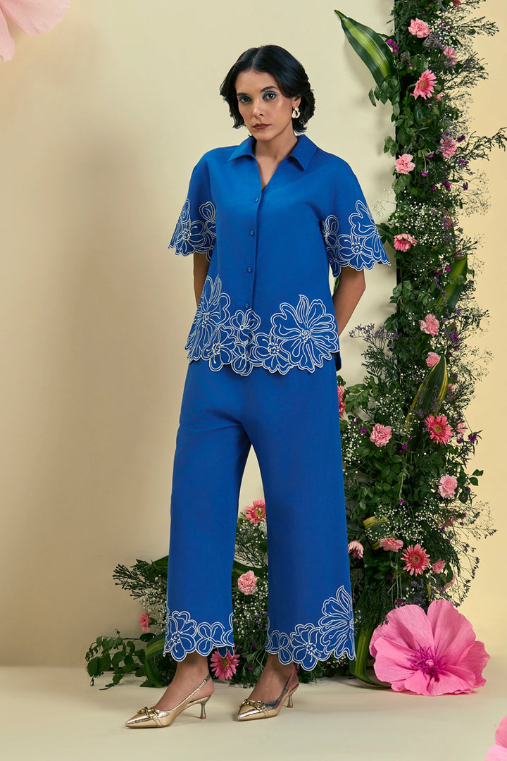 Origani Blue Evaya Co-Ord Set