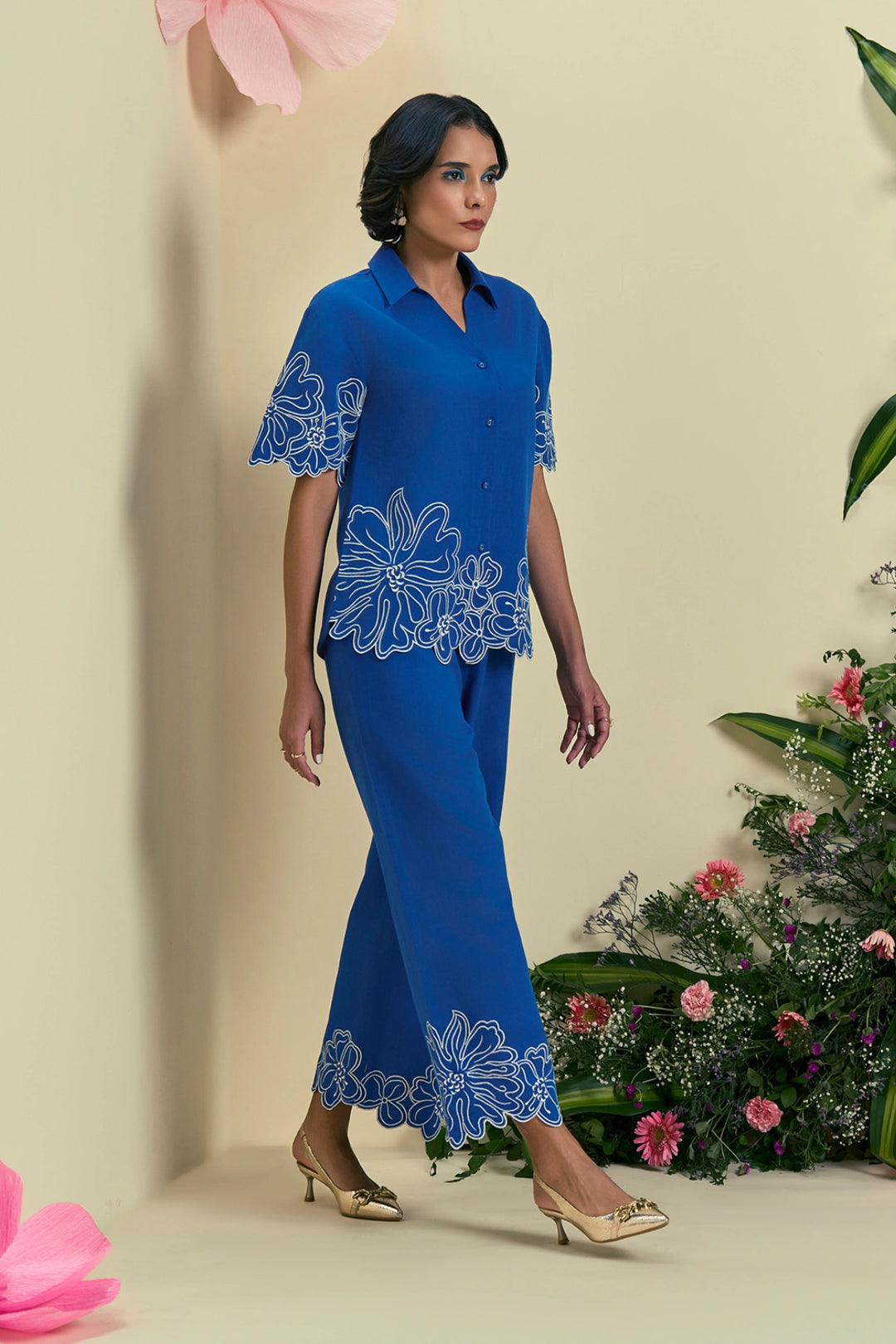 Origani Blue Evaya Co-Ord Set