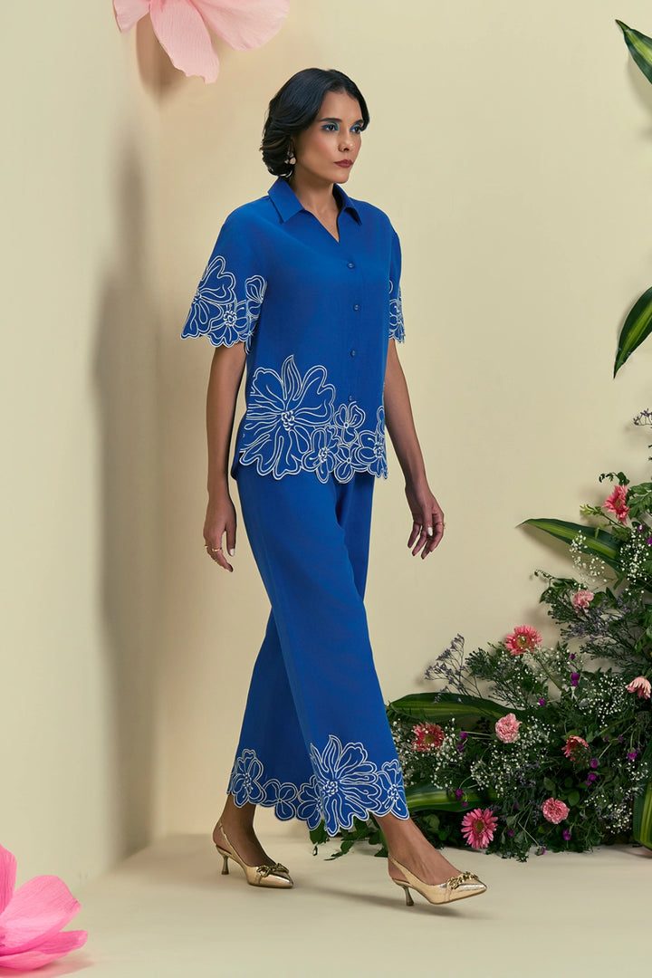 Origani Blue Evaya Co-Ord Set