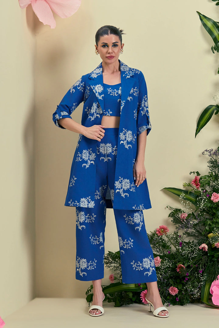 Origani Blue Brisa Co-Ord Set (set of 3)