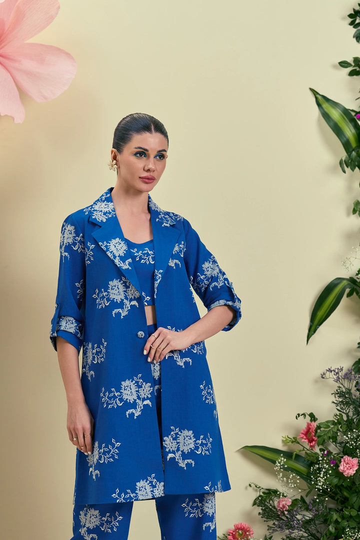 Origani Blue Brisa Co-Ord Set (set of 3)