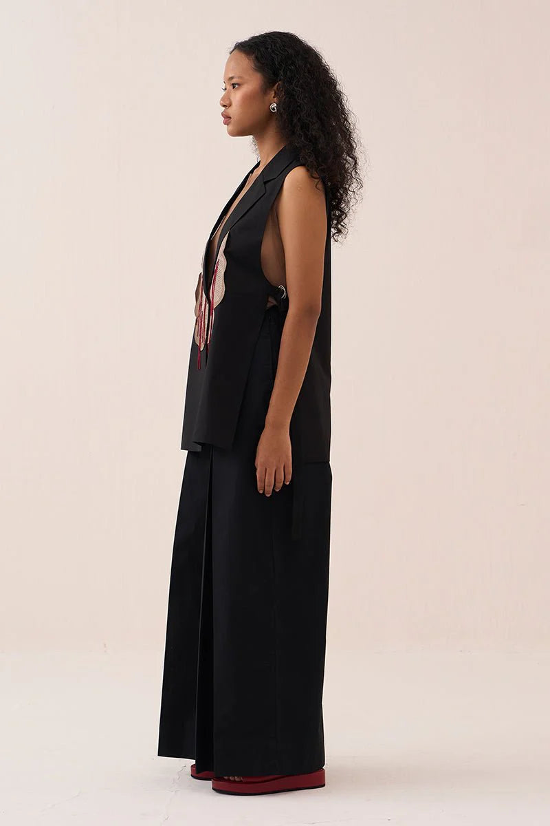 Floral Applique Waistcoat