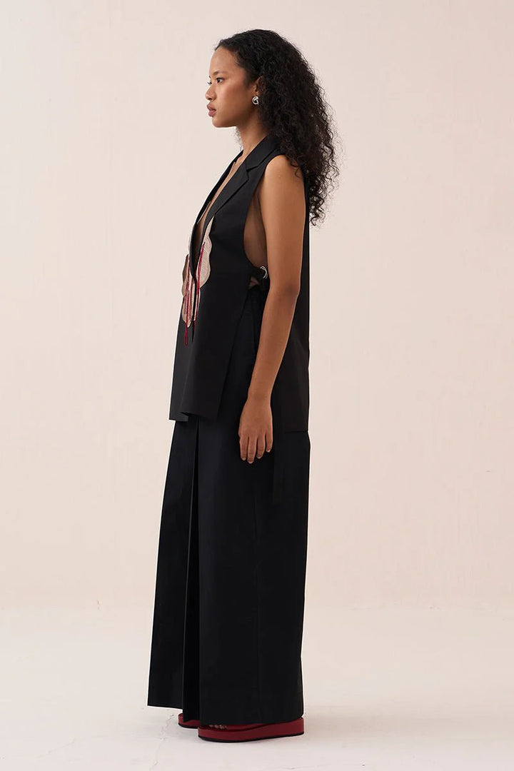 Floral Applique Waistcoat