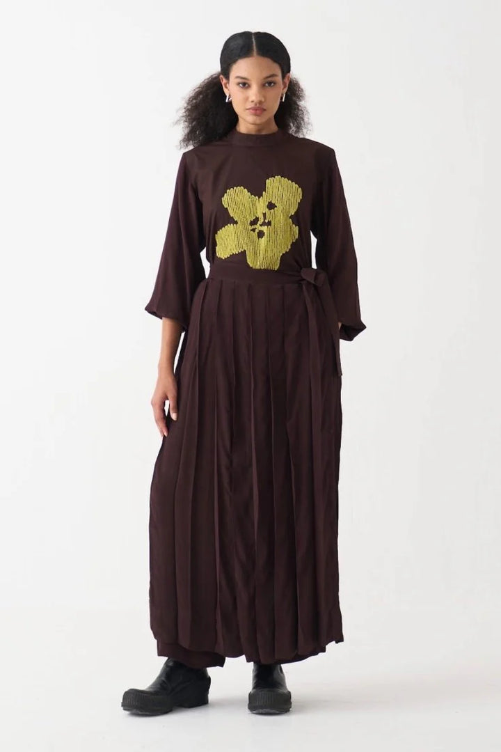 Floral Emb. Top Co-ord (Set of 2 )