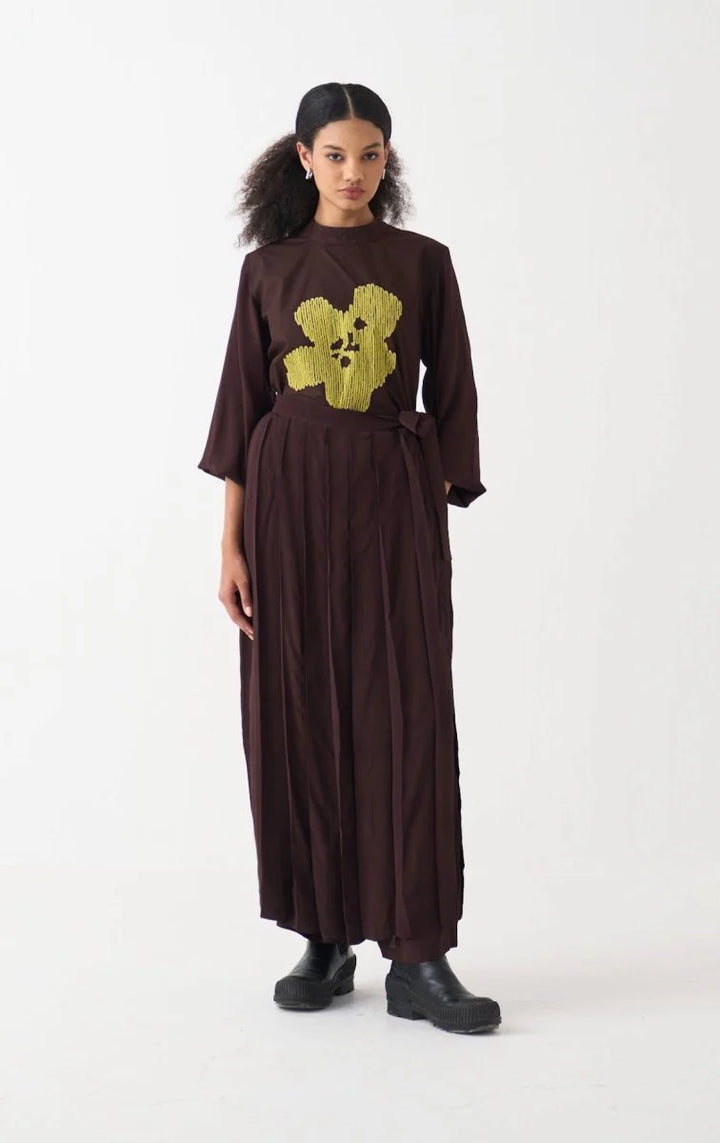 Floral Emb. Top Co-ord (Set of 2 )