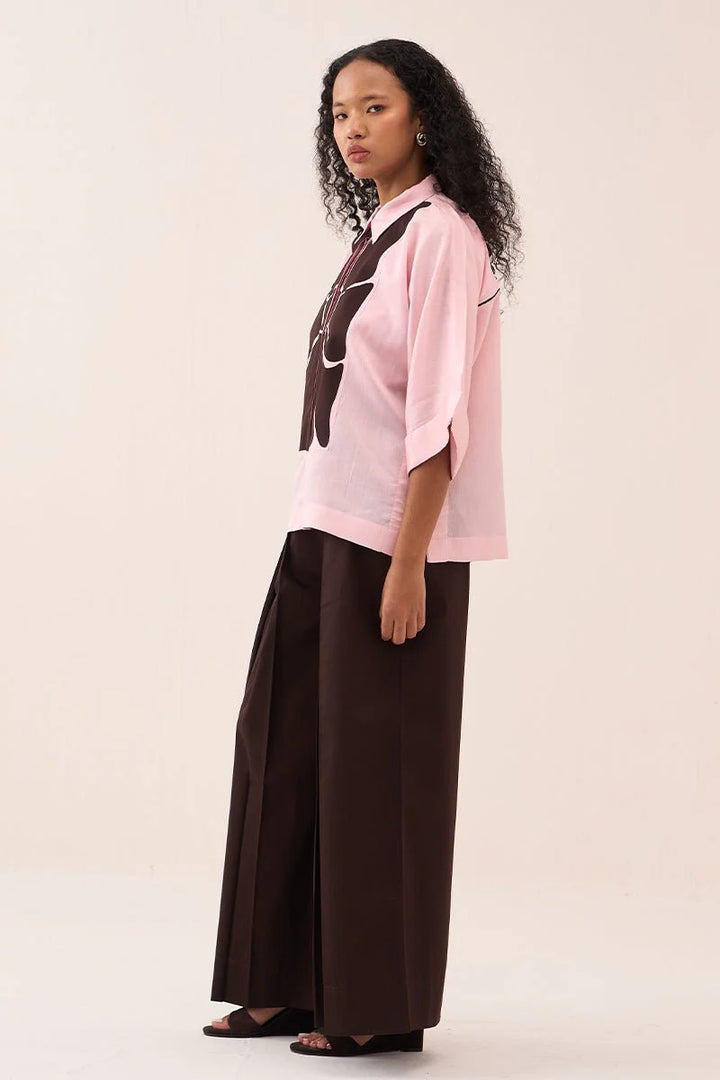 Floral Applique Shirt Co-Ord (Set Of 2)