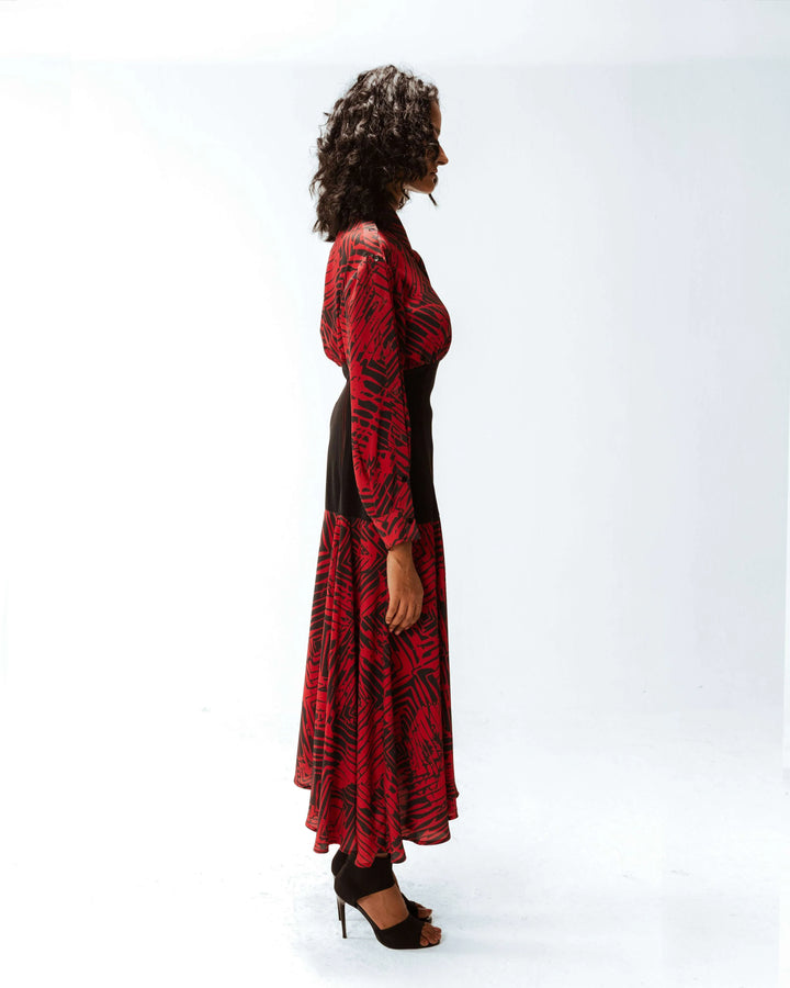 Florix print Samira crepe  dress