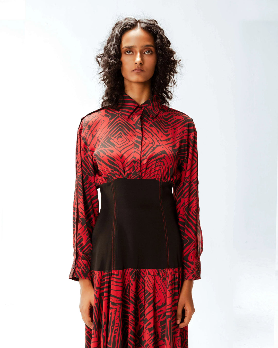 Florix print Samira crepe  dress
