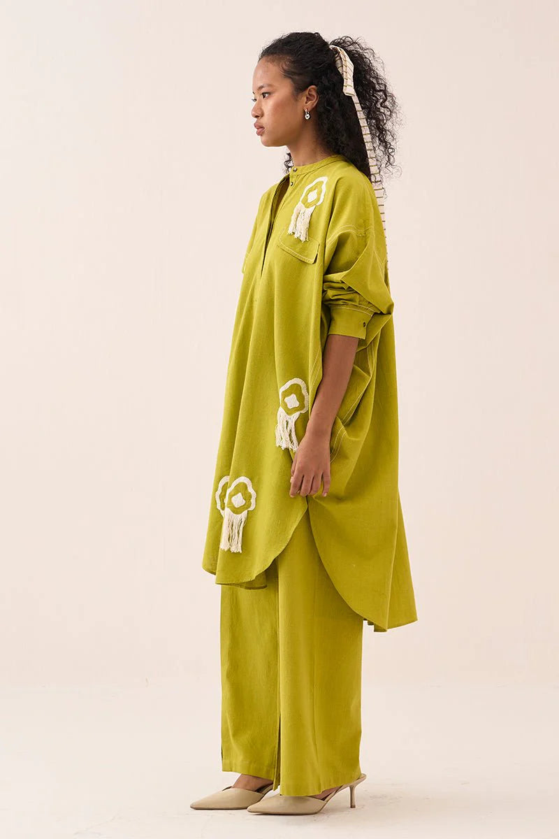 Fringe Bat Sleeve Shirt Co-Ord (Set Of 2)