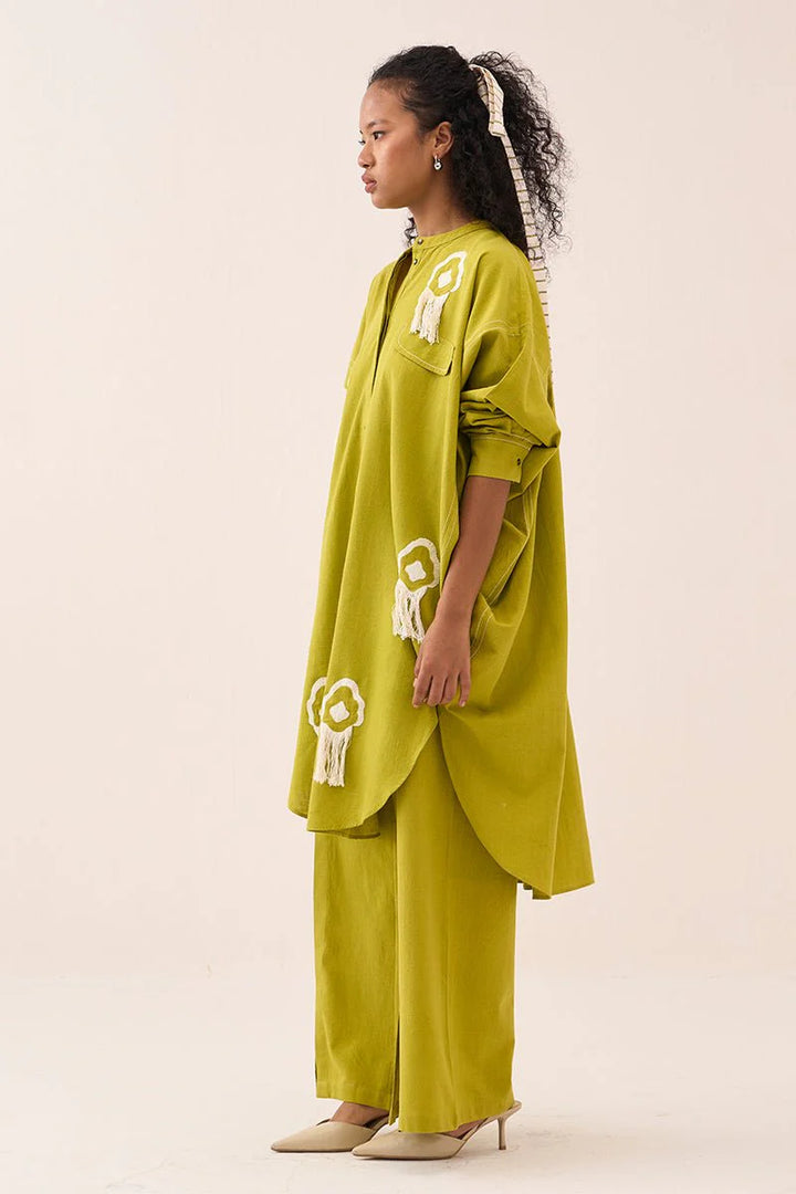 Fringe Bat Sleeve Shirt Co-Ord (Set Of 2)