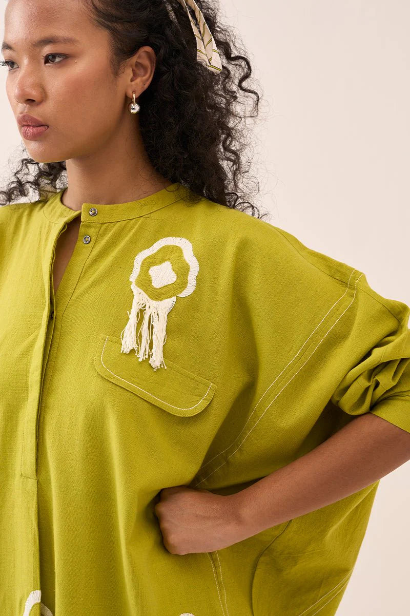 Fringe Bat Sleeve Shirt