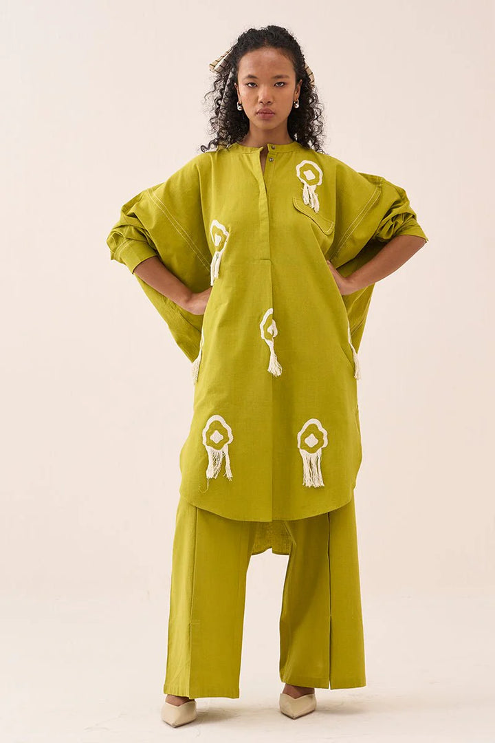 Fringe Bat Sleeve Shirt