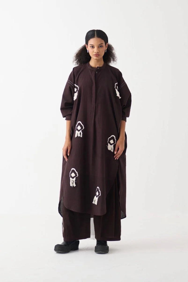 Fringe Bat Sleeve Shirt Co-ord (Set of 2)