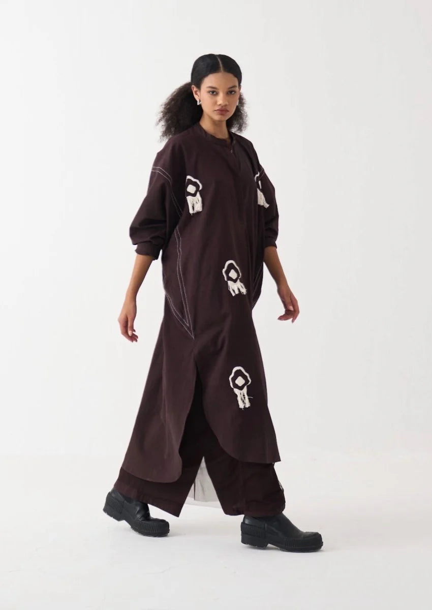 Fringe Bat Sleeve Shirt Co-ord (Set of 2)