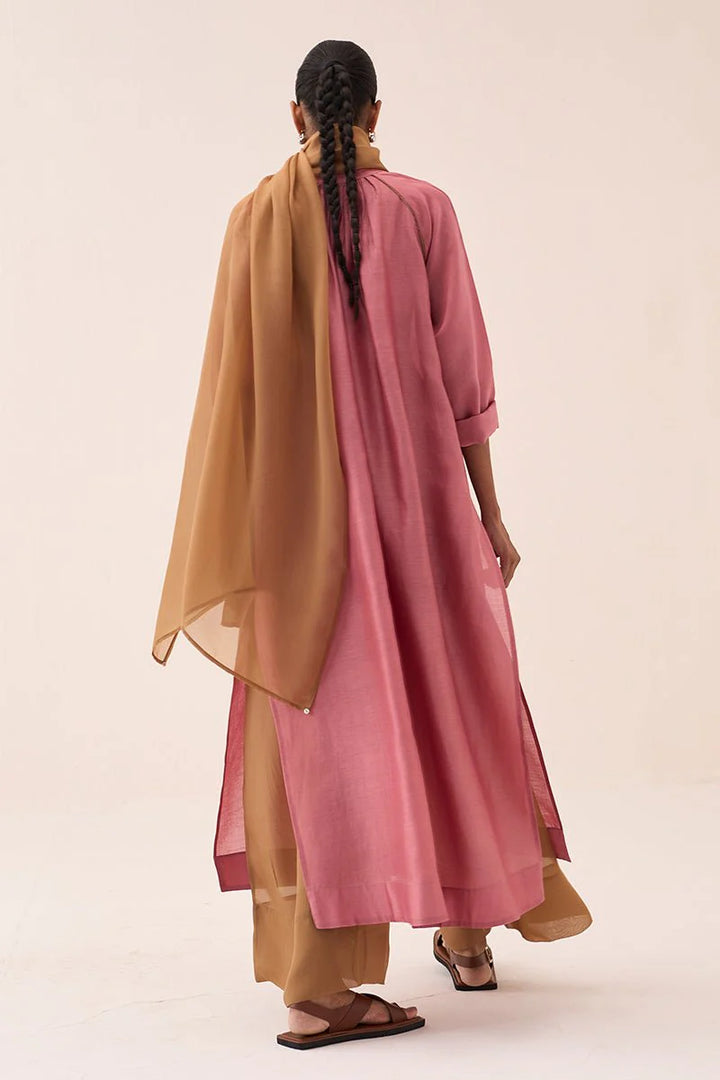 Gather Neck Shirt Co-Ord (Set Of 3)