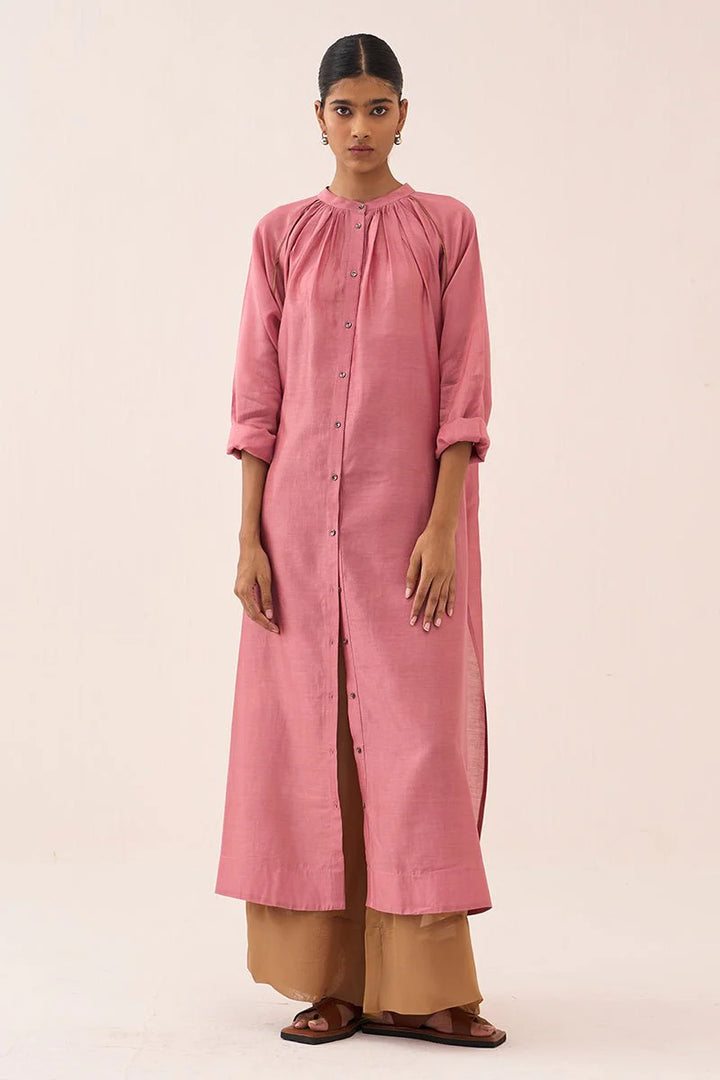 Gather Neck Shirt Co-Ord (Set Of 2)
