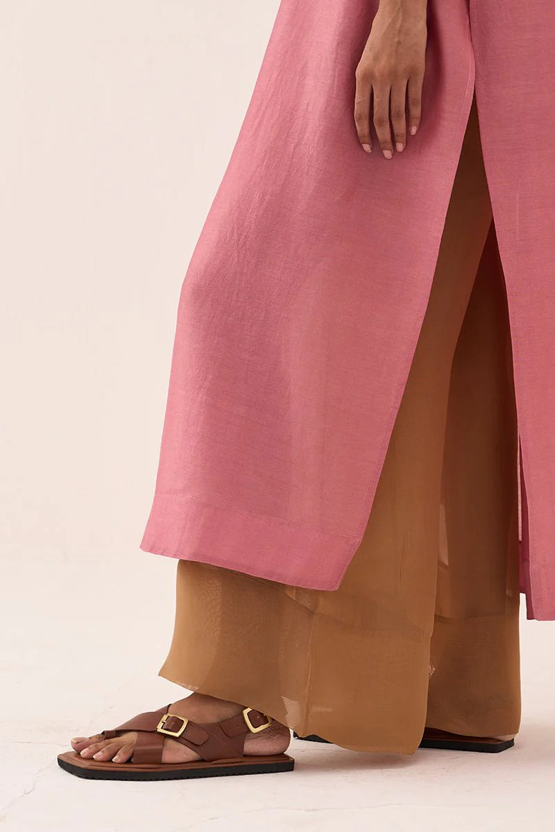 Gather Neck Shirt Co-Ord (Set Of 2)