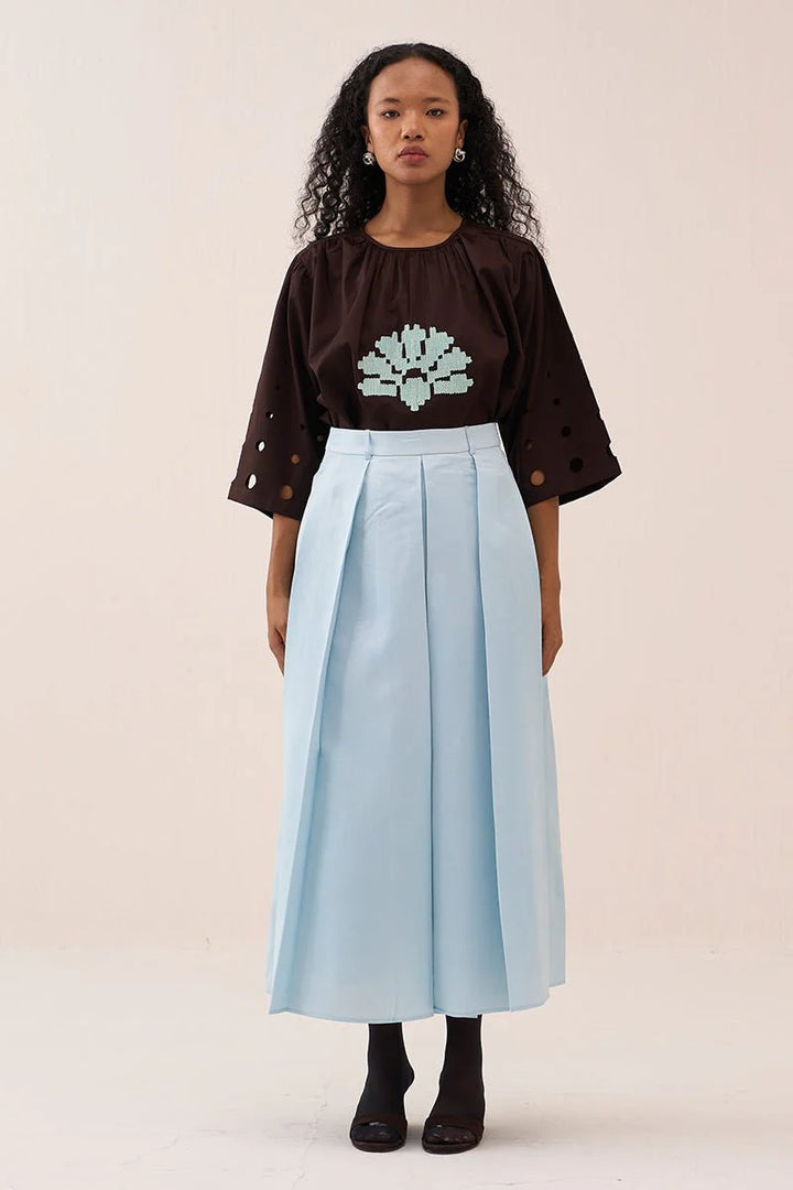 Gathered Emb. Top