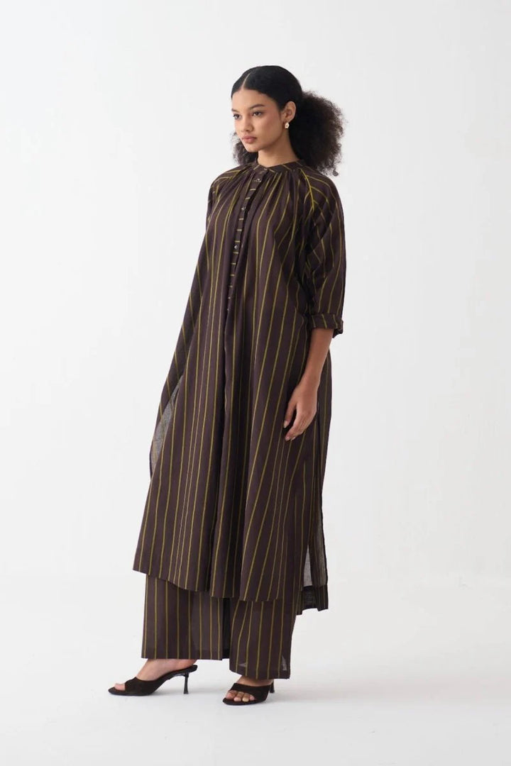 Gather Neck Shirt Co-ord (Set of 2)