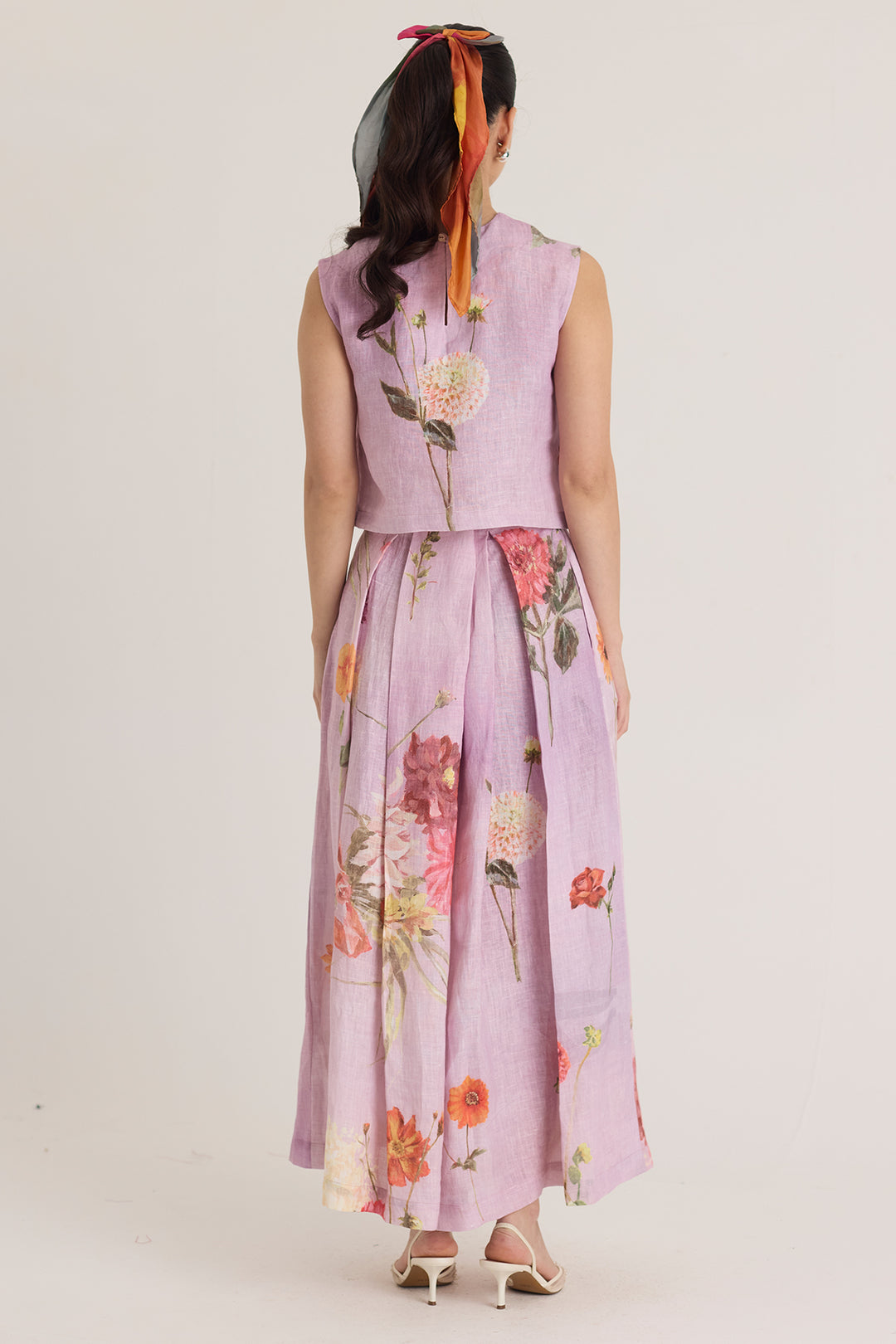 Giggle Berry Linen Top & Skirt Set