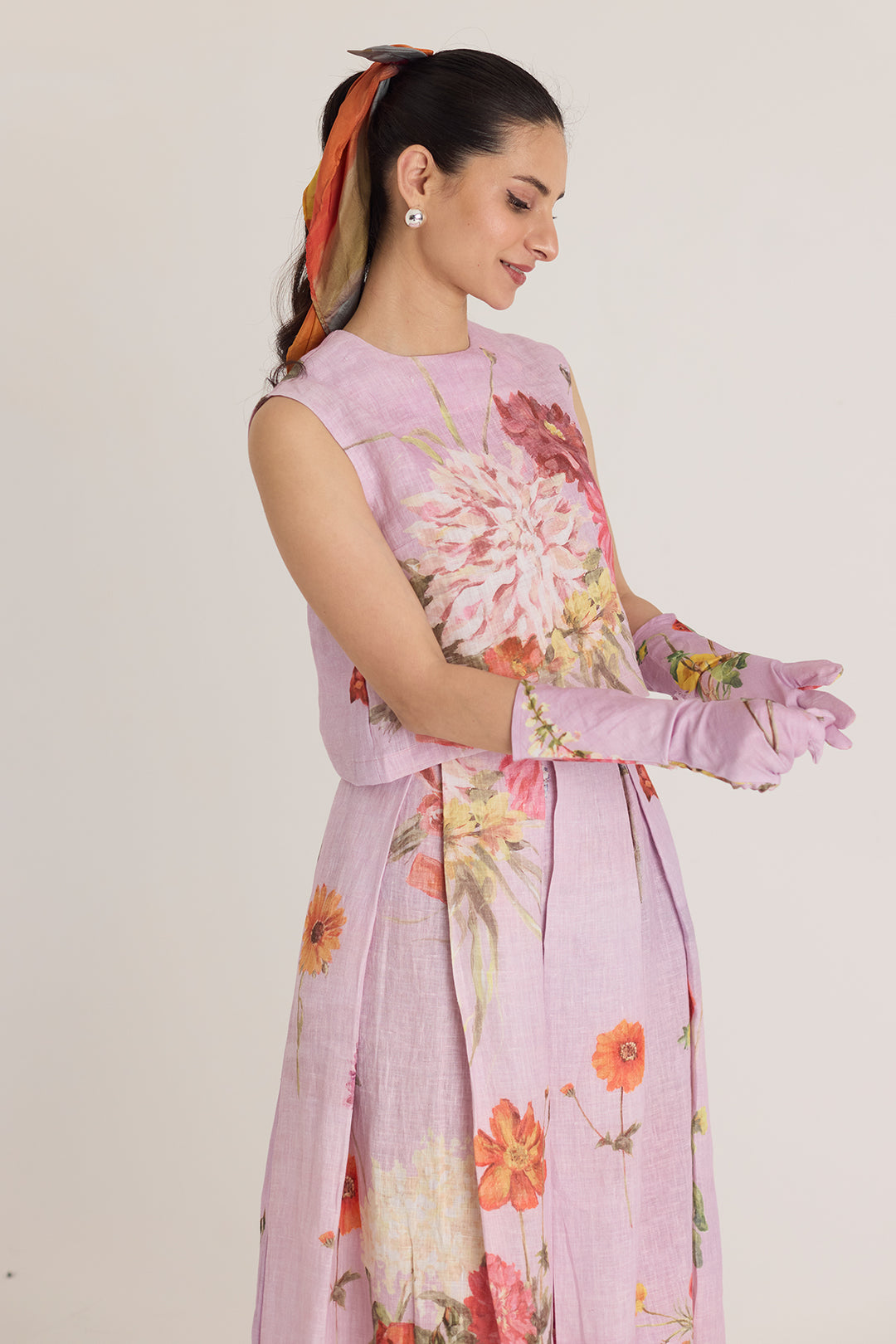 Giggle Berry Linen Top & Skirt Set