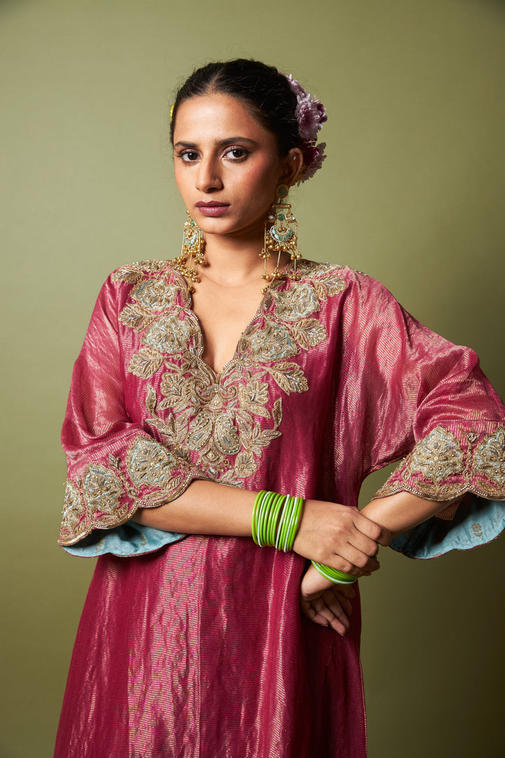 Gulnaar embroidered kaftan set