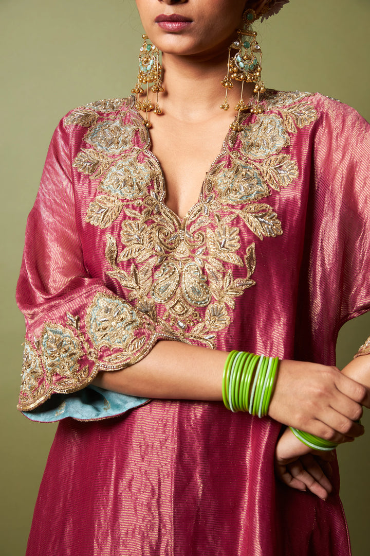 Gulnaar embroidered kaftan set