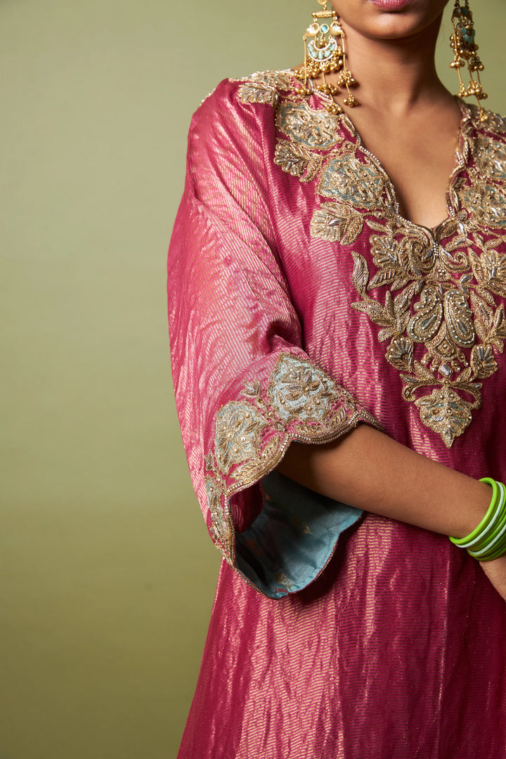 Gulnaar embroidered kaftan set