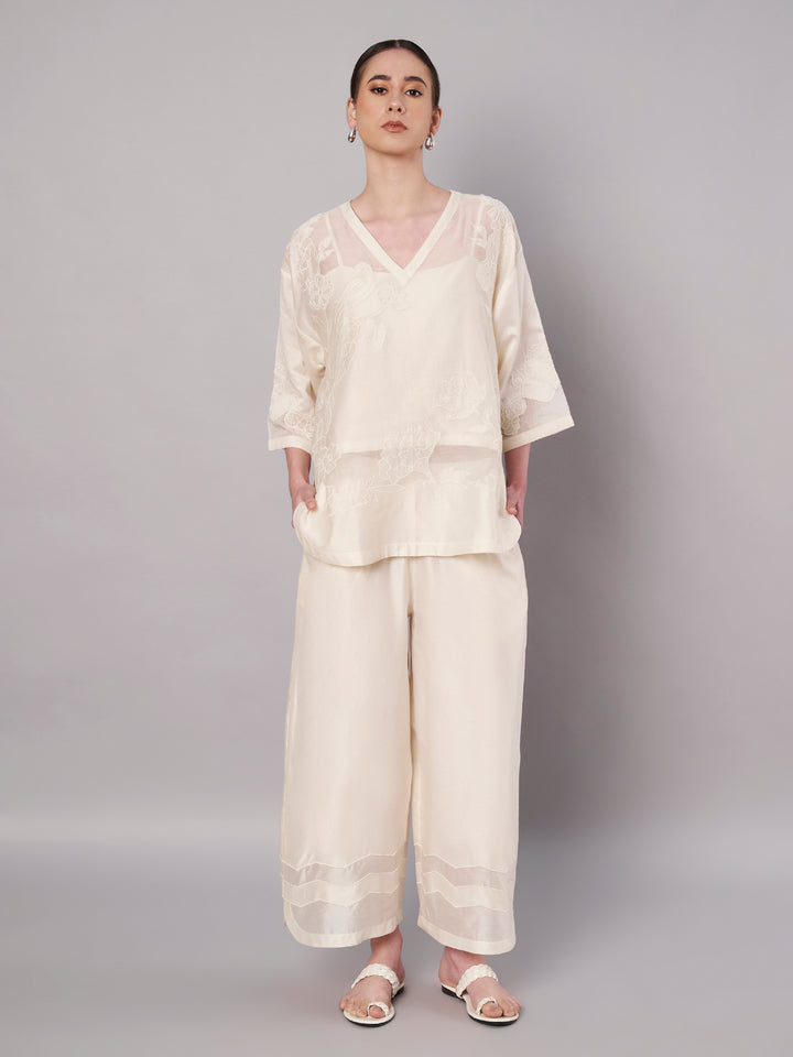 Garden Sheer Set - Ivory