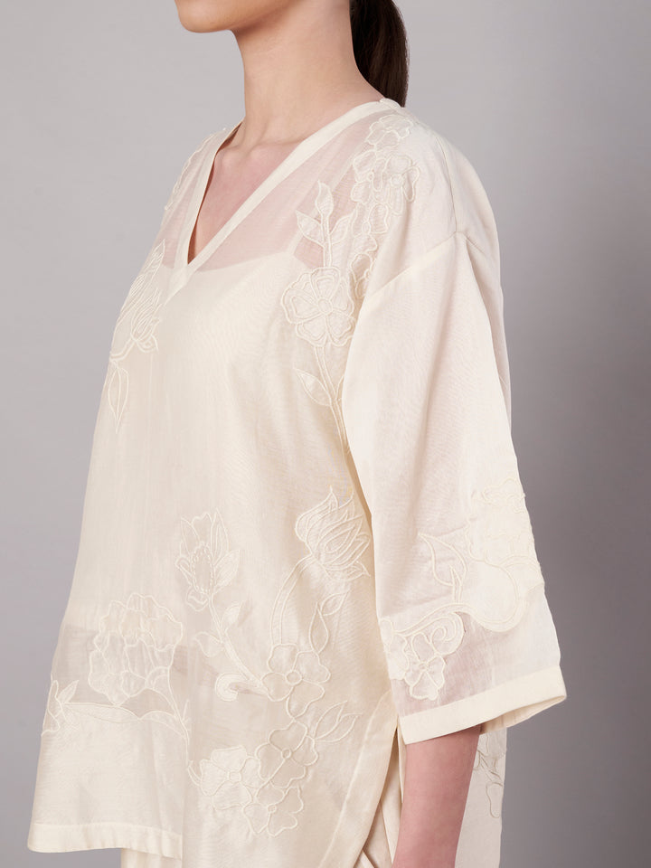 Garden Sheer Set - Ivory