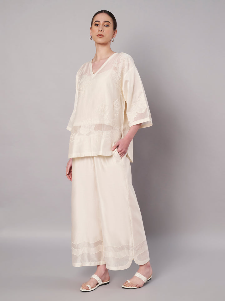 Garden Sheer Set - Ivory