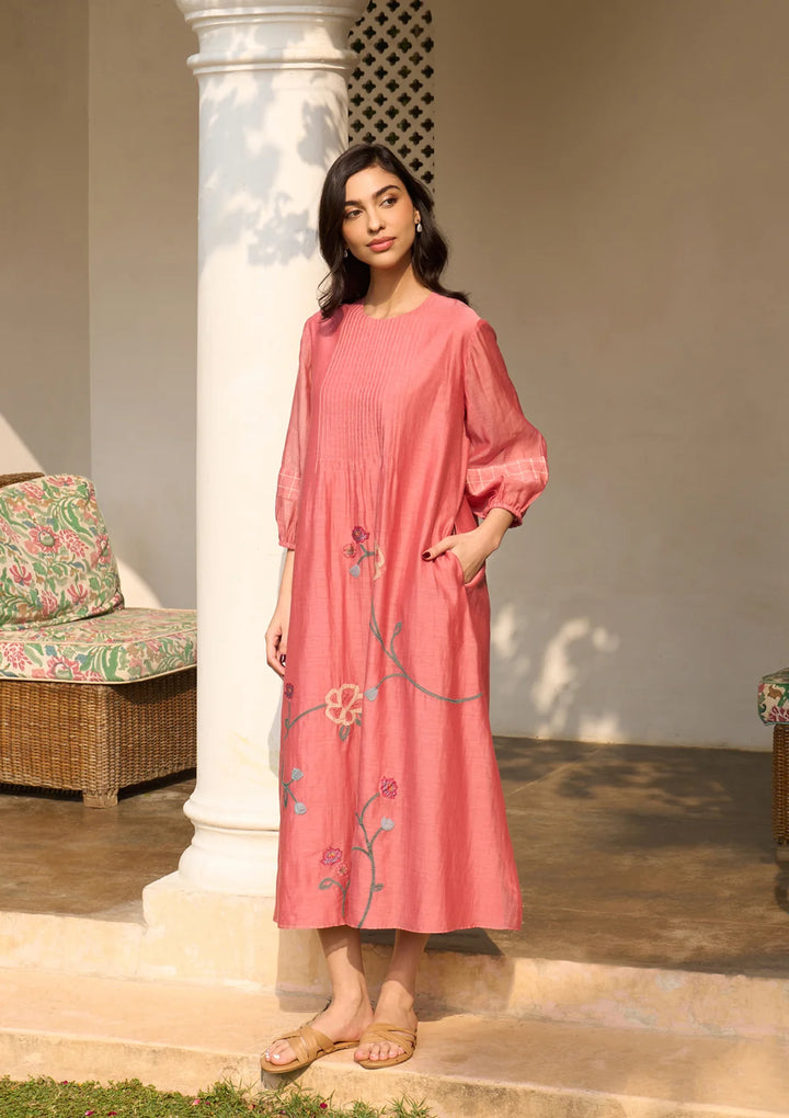 Hibiscus Applique Dress