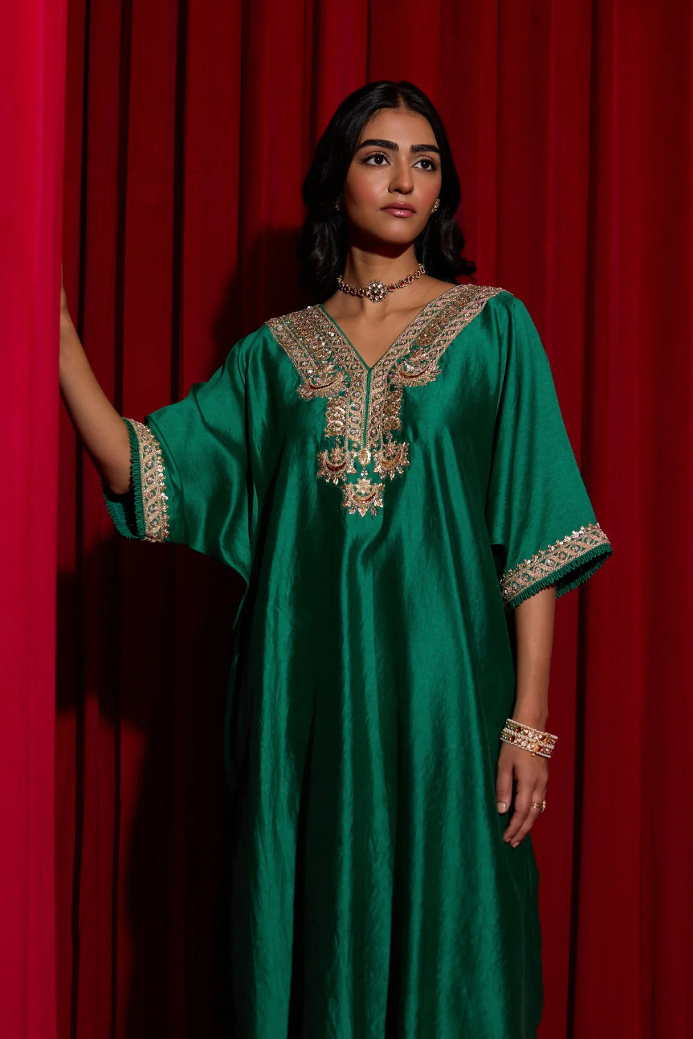 Haryali Banni Kaftan