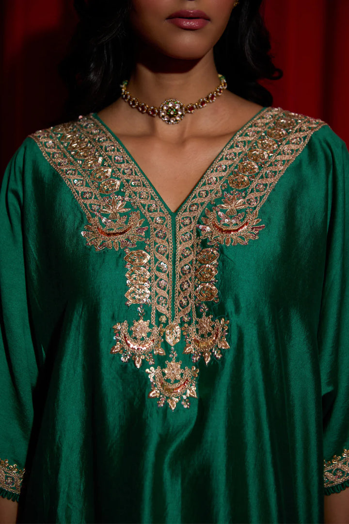 Haryali Banni Kaftan